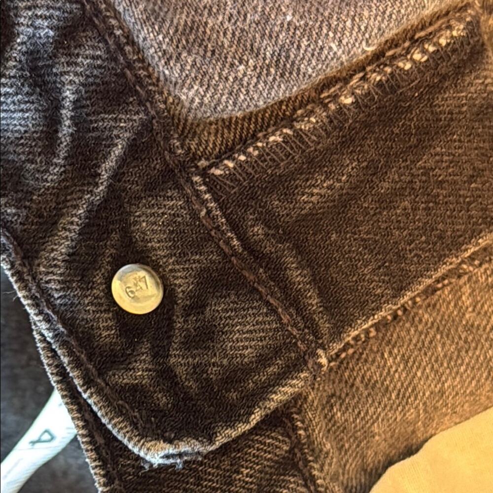 *vintage 1997* Levi’s black 647 orange tab Denim Shorts - Picture 9 of 13